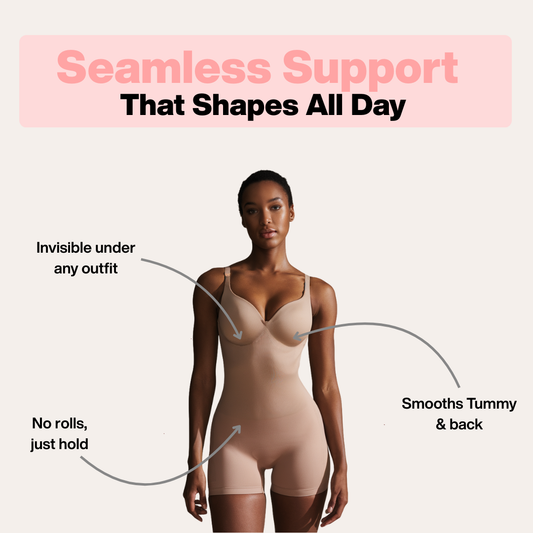 Seamless Low Back Shapewear Bodysuit | Gaella