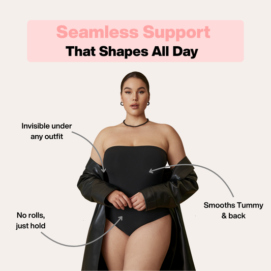 Seamless Strapless Bodysuit | Nina