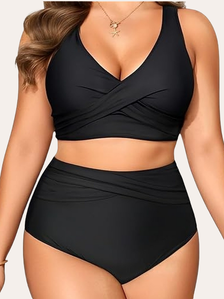High Waisted Twist Bra Bikini | Thaisya