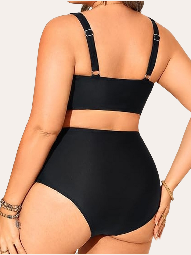 High Waisted Twist Bra Bikini | Thaisya