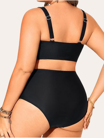 High Waisted Twist Bra Bikini | Thaisya