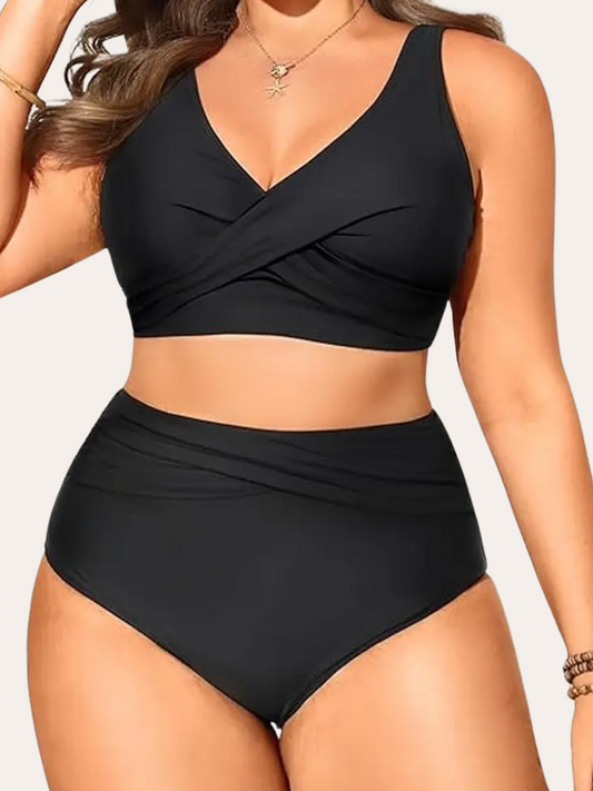 High Waisted Twist Bra Bikini | Thaisya