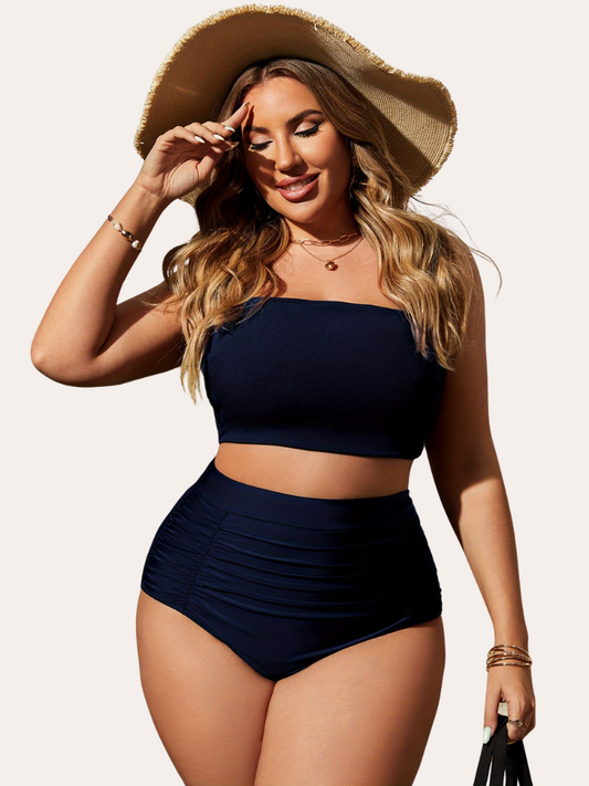 High Waisted Tummy Control Bikini Bottom | Lunelle