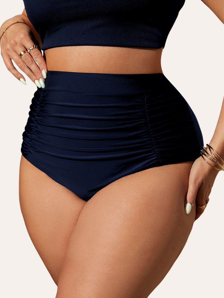 High Waisted Tummy Control Bikini Bottom | Lunelle