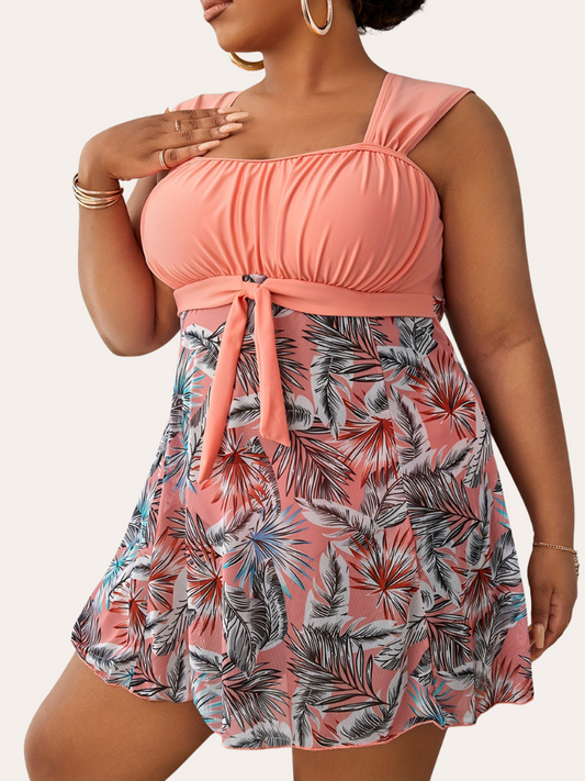 Wireless Tie-Front Tankini | Noelya