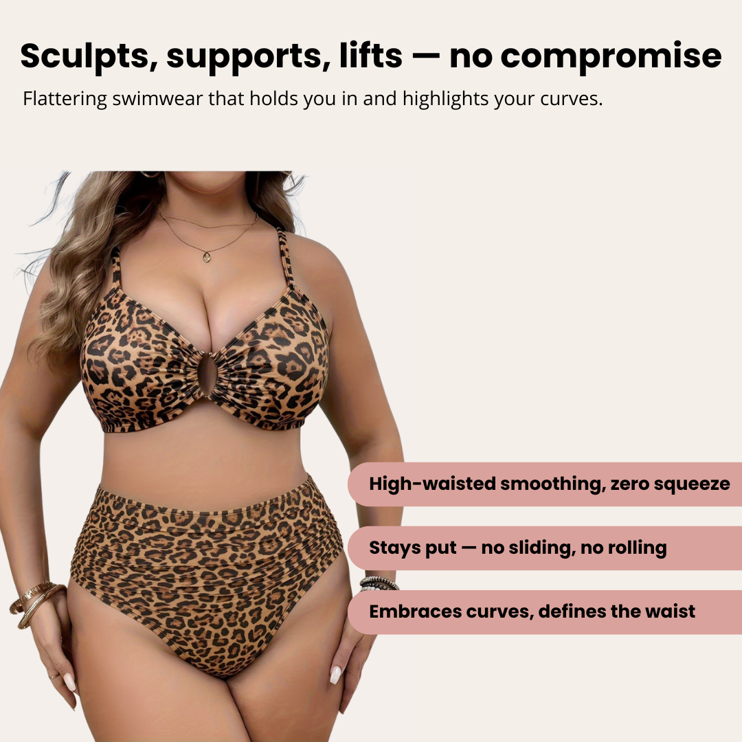 Tummy Control Leopard Bikini | Nolya