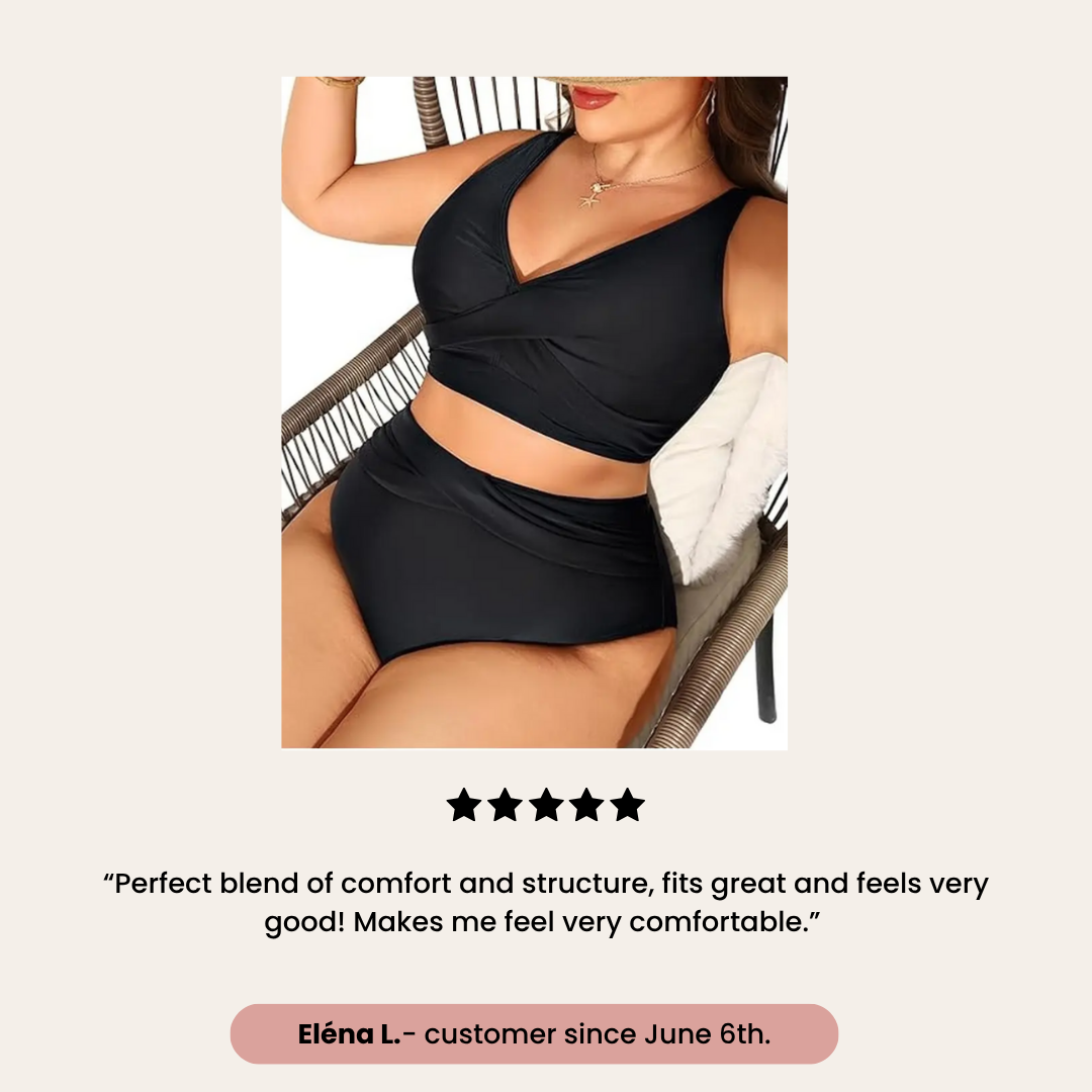 High Waisted Twist Bra Bikini | Thaisya