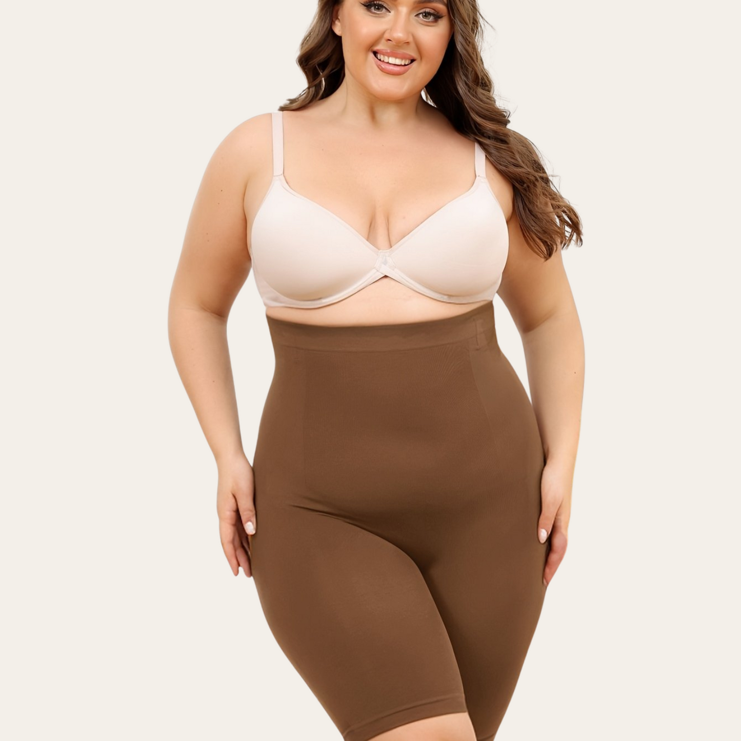 High Waisted Shaping Shorts | Adeline