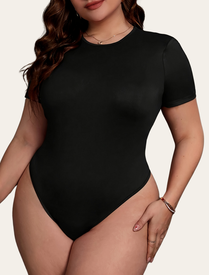 Short Seeve Round Neck Bodysuit | Mélanie