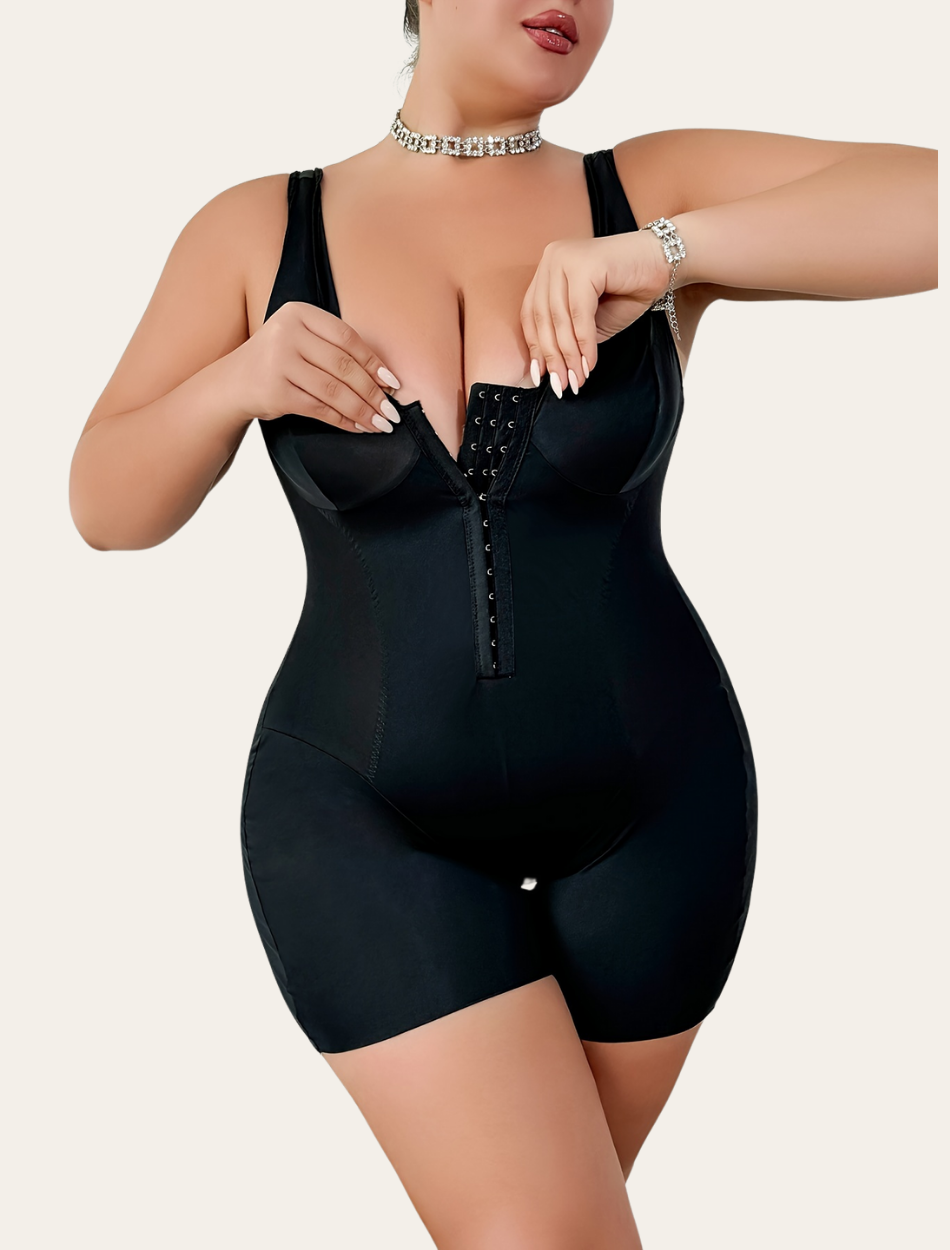 Open Crotch V Neck Bodysuit | Soline