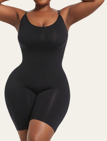Round Neck Low Back Bodysuit | Maëva