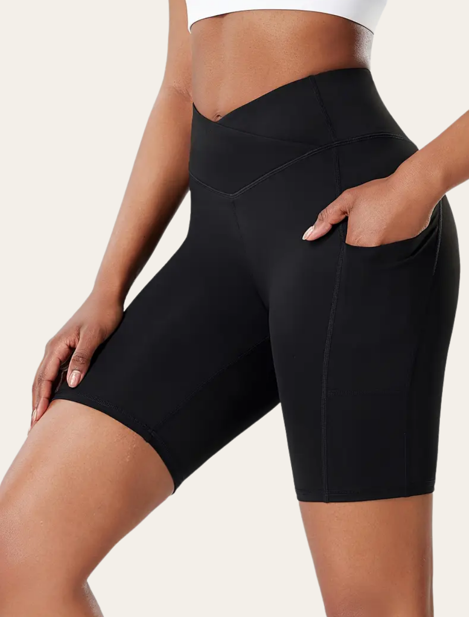 High Waisted Activewear Shorts | Lydie