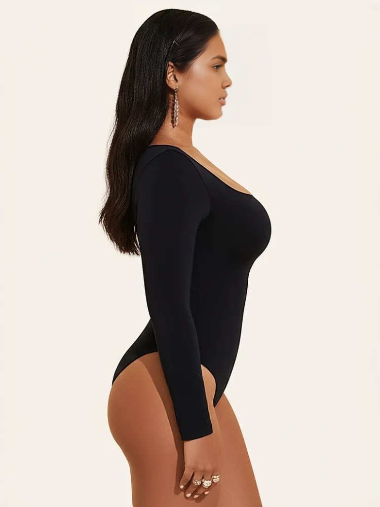 Long Sleeve Snatched Bodysuit | Clara
