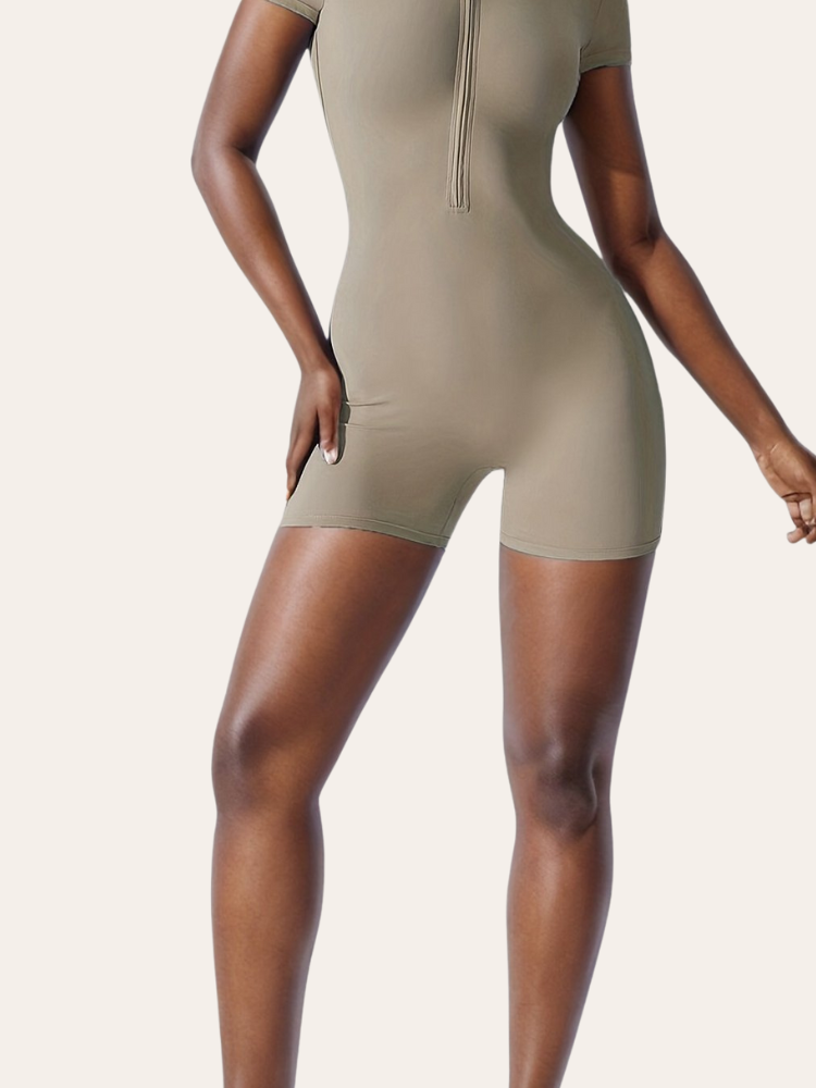 Short Sleeve Activewear Bodysuit | Sabrina