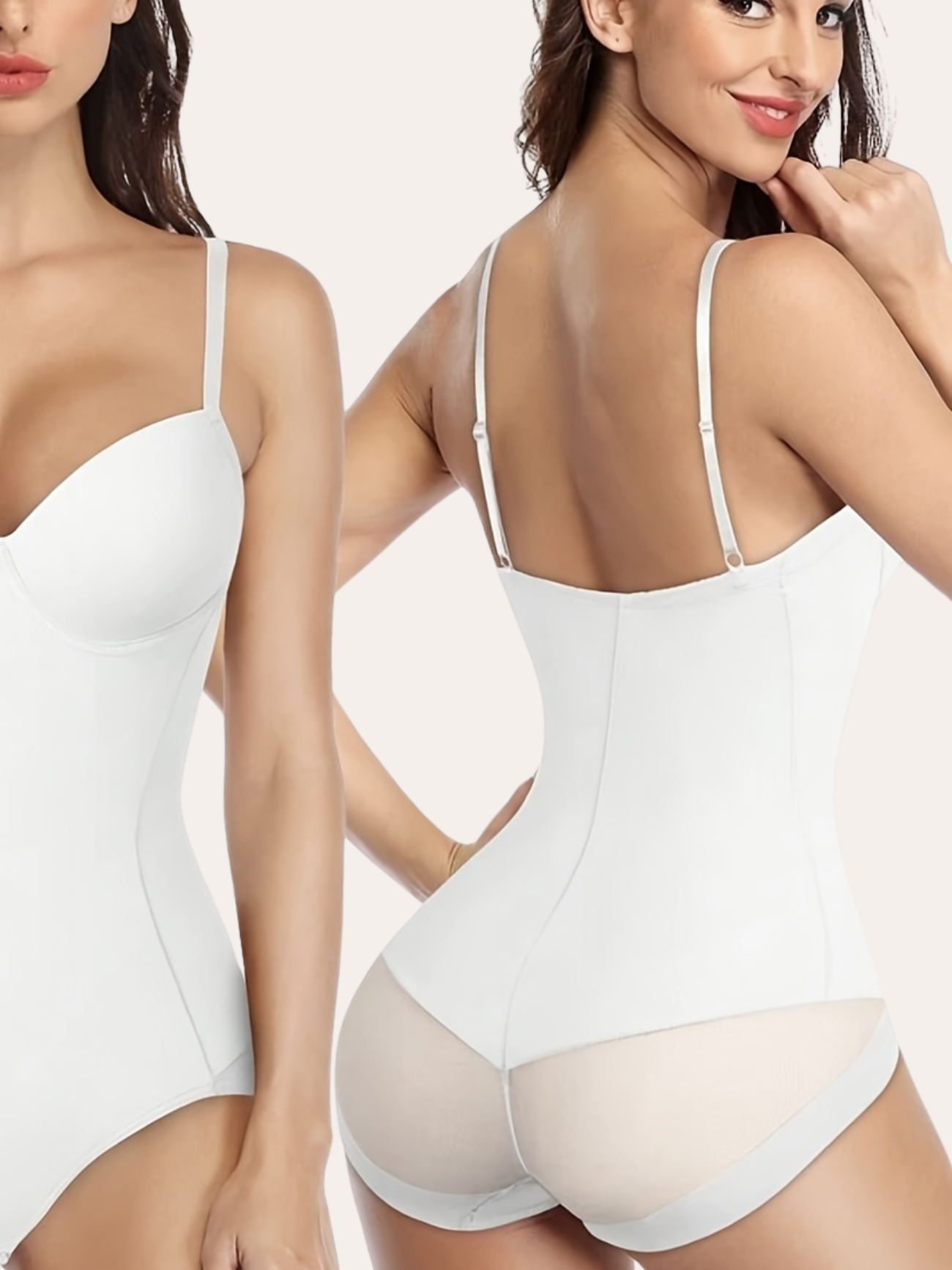 Supporting Spaghetti Strap Bodysuit | Léna