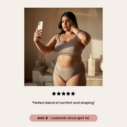 Seamless High Waisted Tummy Control Brief | Aveline