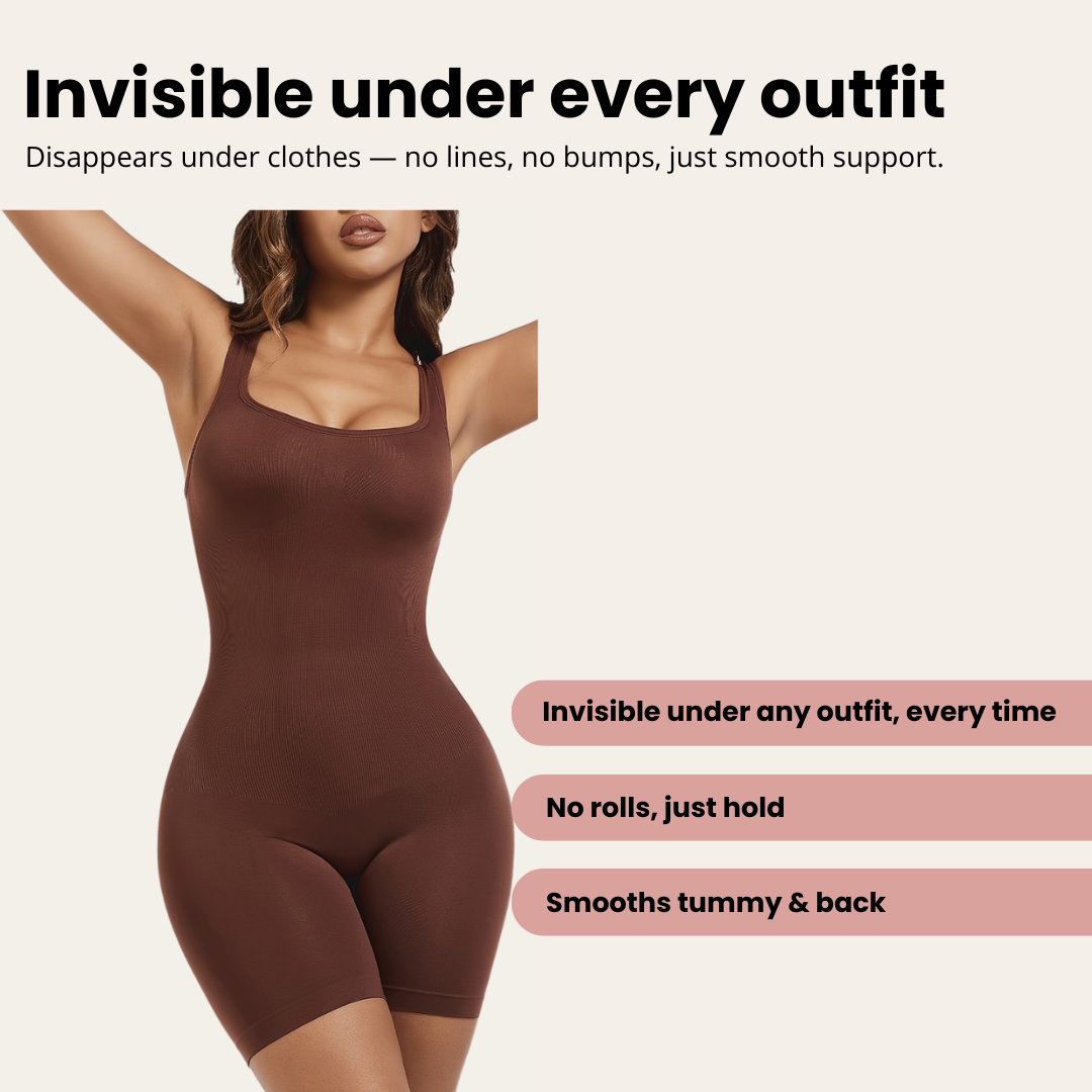 Seamless Square Neck Bodysuit | Noémie