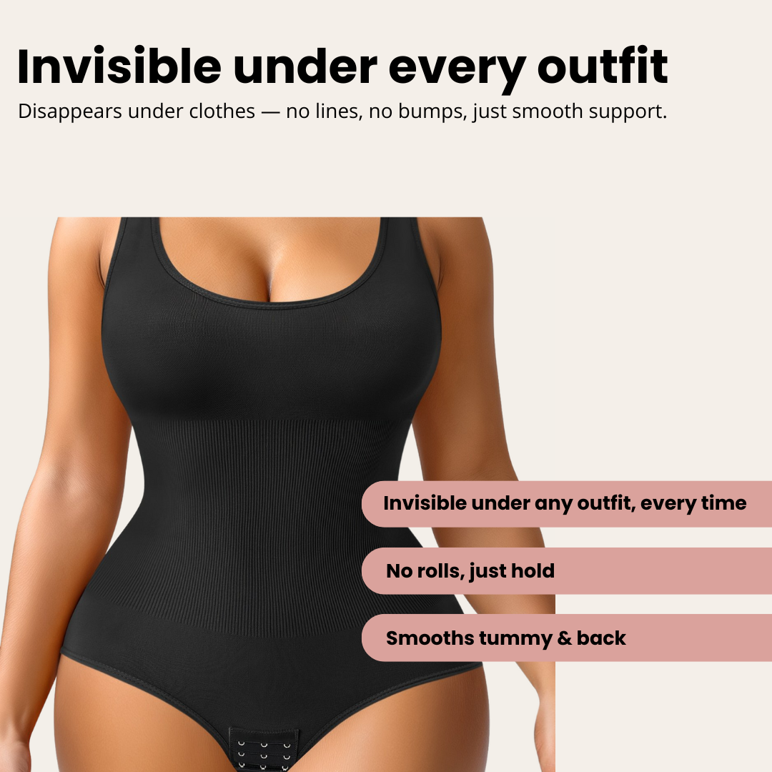 Seamless Round Neck Bodysuit | Célia