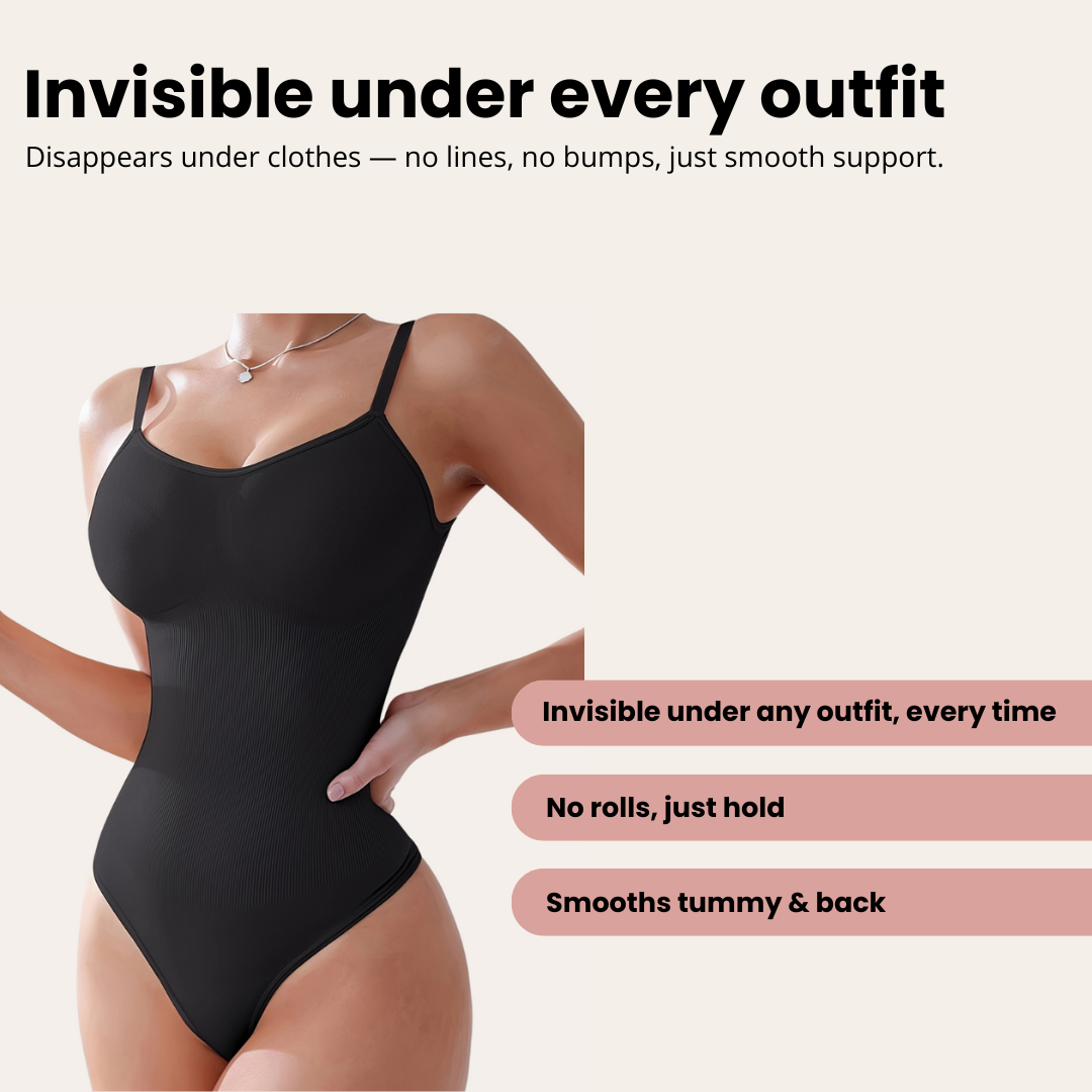 Seamless Spaghetti Strap Shapewear Bodysuit | Alwena