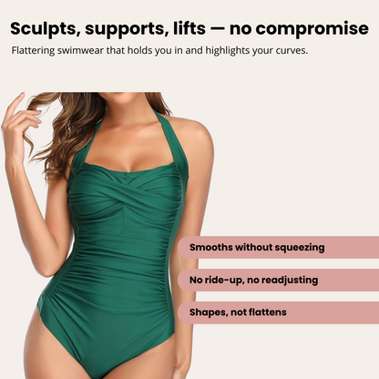 Sculpt Wrap Low Back Swimsuit | Sanaë