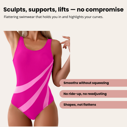 Sculping Low Back Swimsuit | Nélya