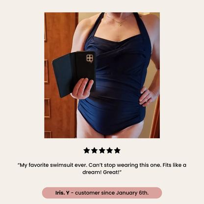Shapewear Twist Halter Swimsuit | Ivette