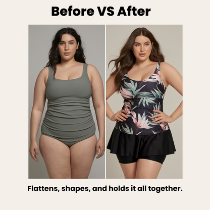 Shapewear V-Neck Tankini | Syana