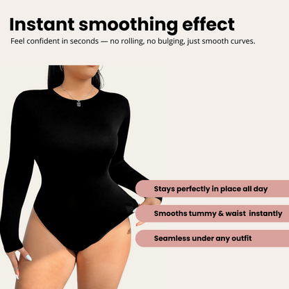Long Sleeve Round Neck Bodysuit | Lila