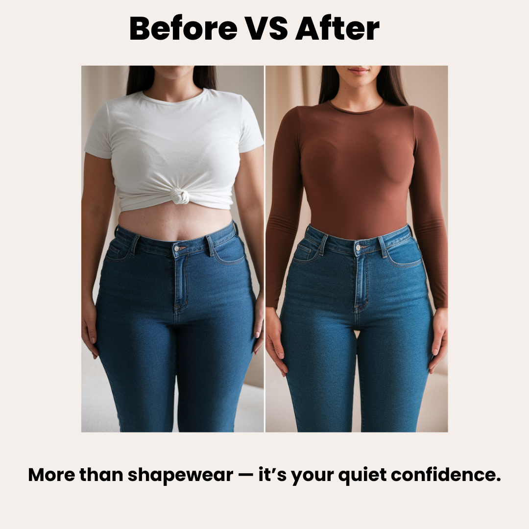 Long Sleeve Square Neck Bodysuit | Océane