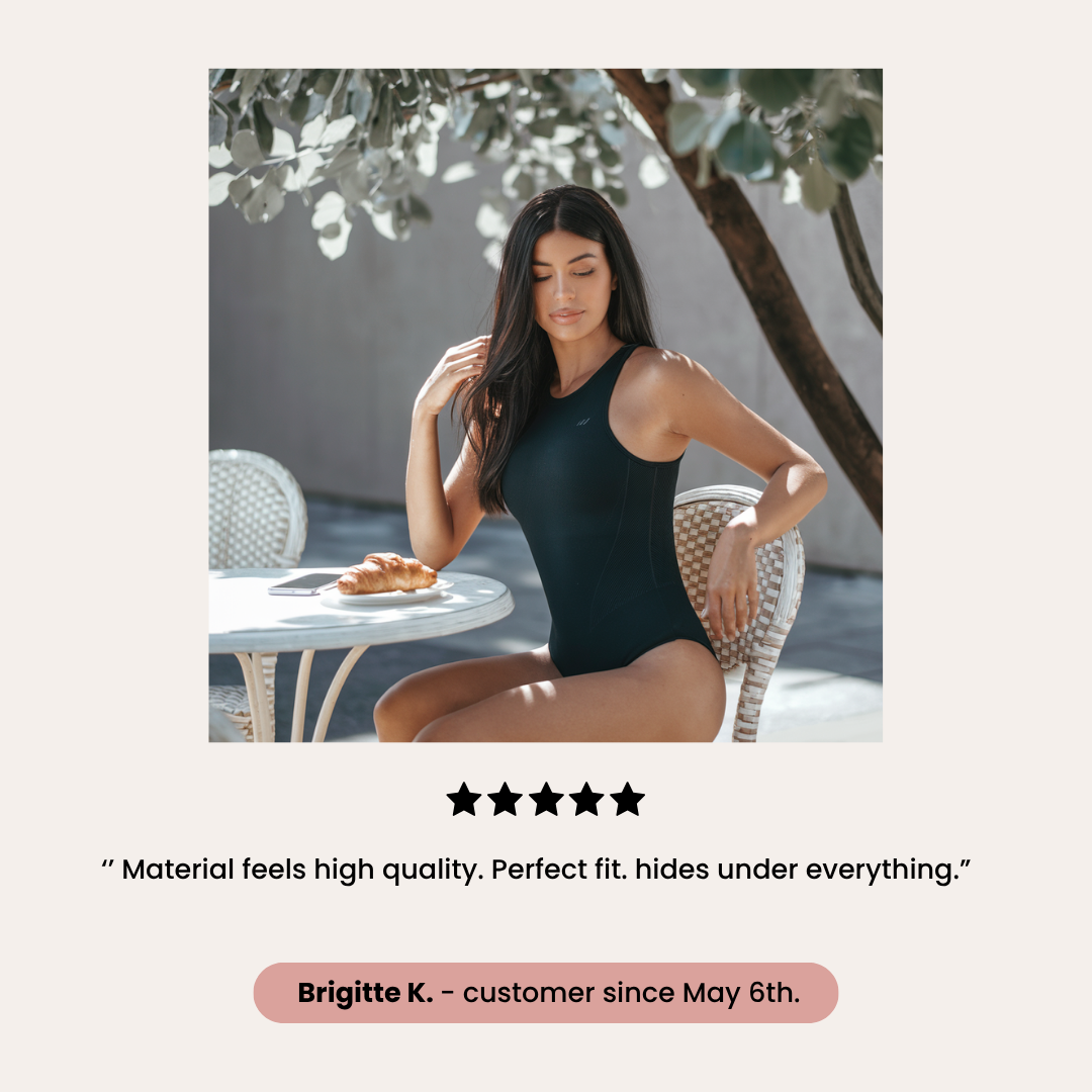Ribbed Snatched Shapewear Bodysuit | Violette