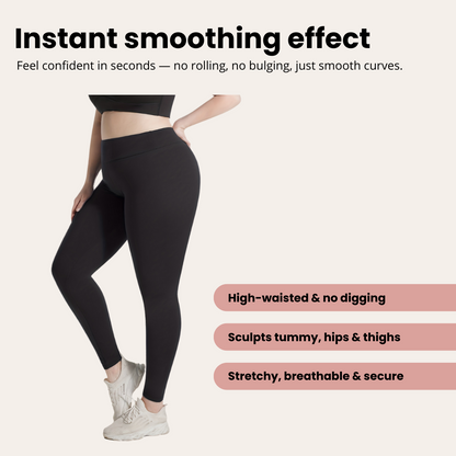 High Waisted Tummy Control Legging | Eléonore