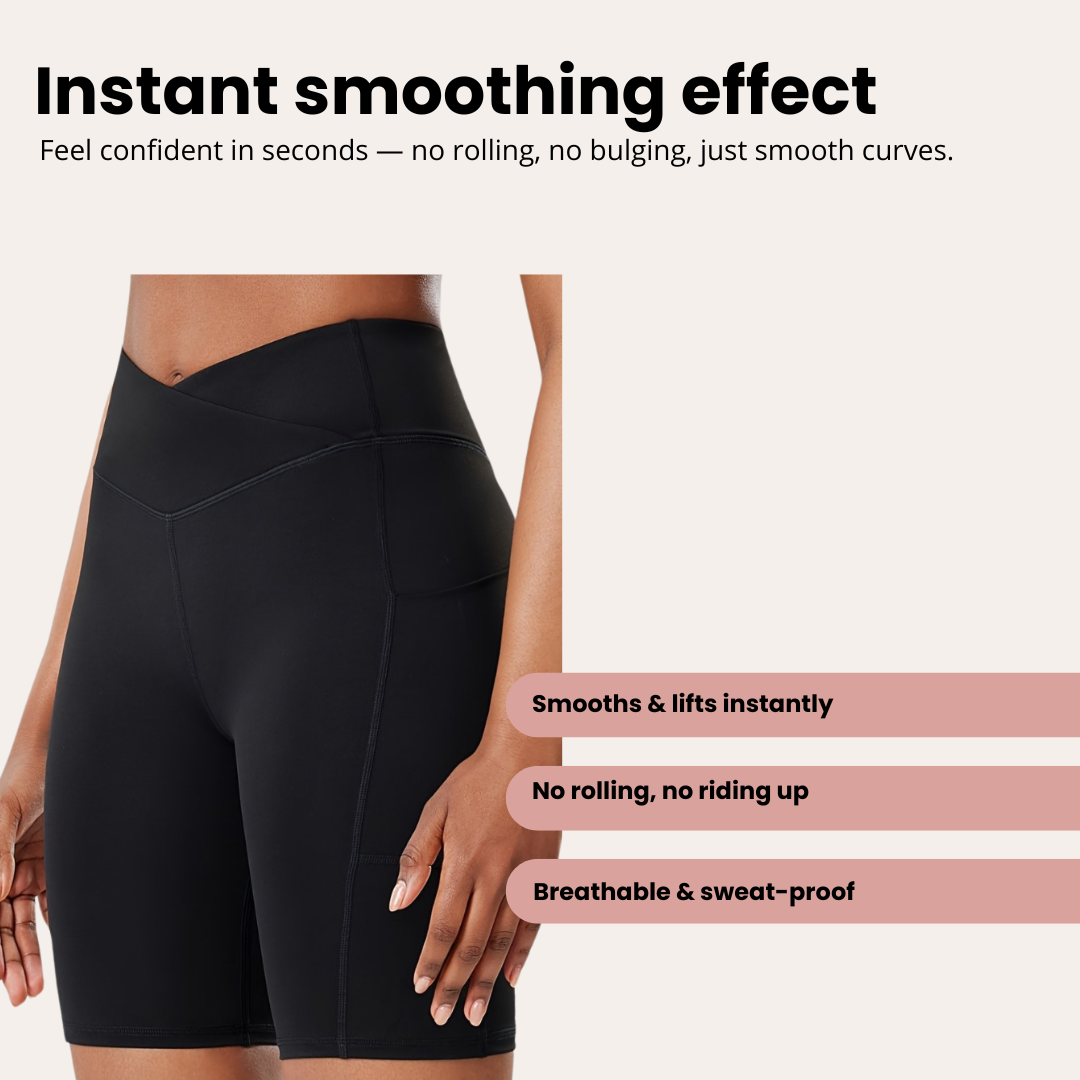 High Waisted Activewear Shorts | Lydie