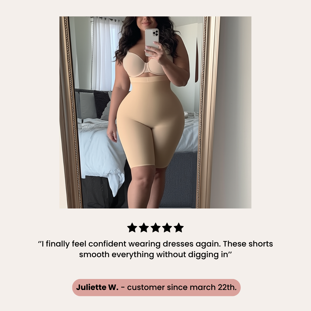 High Waisted Shaping Shorts | Adeline