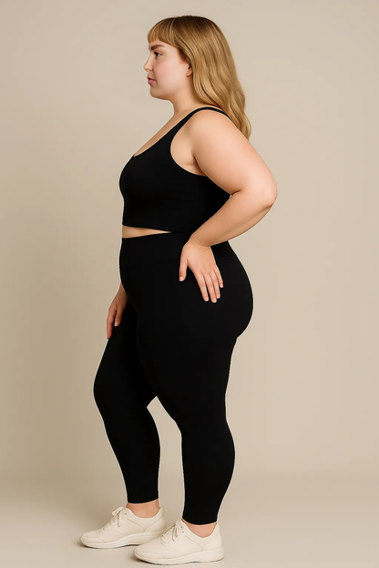 High Waisted Tummy Control Legging | Eléonore