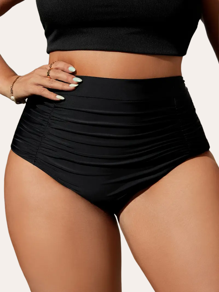 High Waisted Tummy Control Bikini Bottom | Lunelle